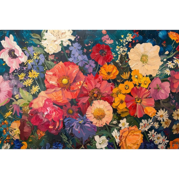 tableau vintage fleurs