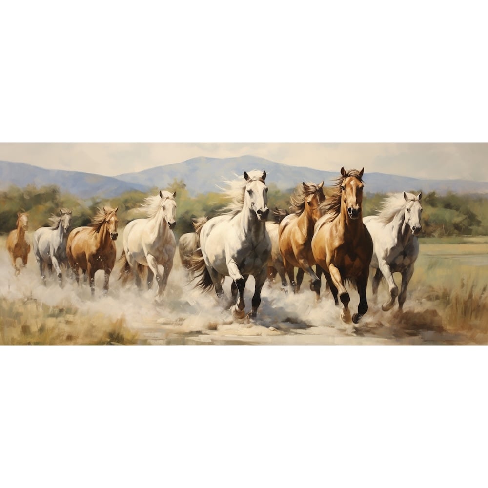 Tableaux Peintures Chevaux, art mural décoration nature