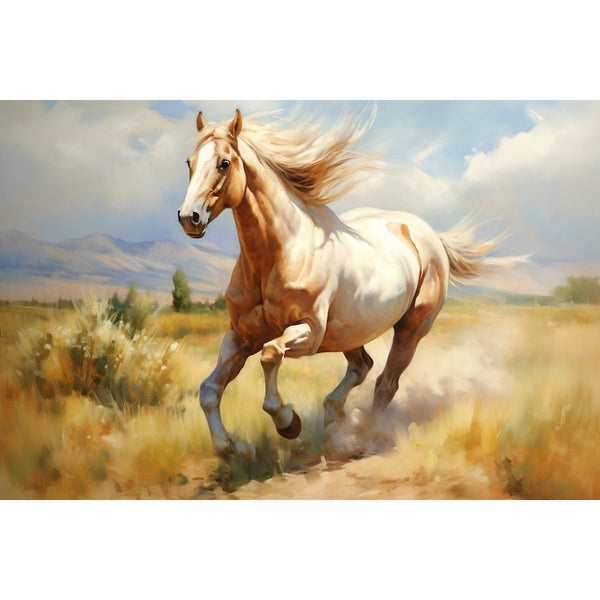 Peinture Cheval Toile, art mural décoration nature
