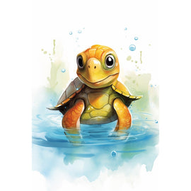 Tableau Tortue Chambre d'Enfant, art mural décoration nature