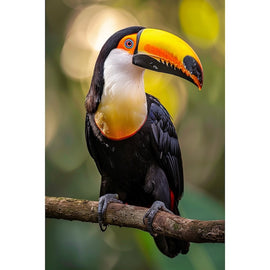 Tableau Toucan, art mural décoration nature, vue 2