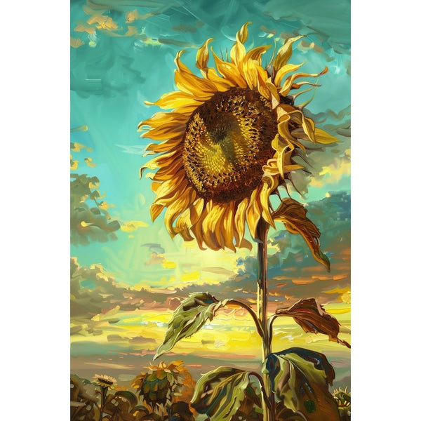tournesol en peinture