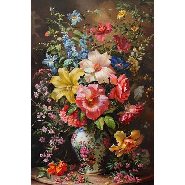 vase de fleurs peinture