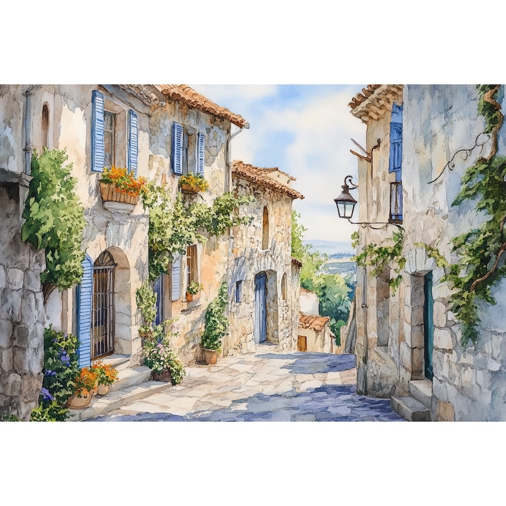 village de provence en peinture